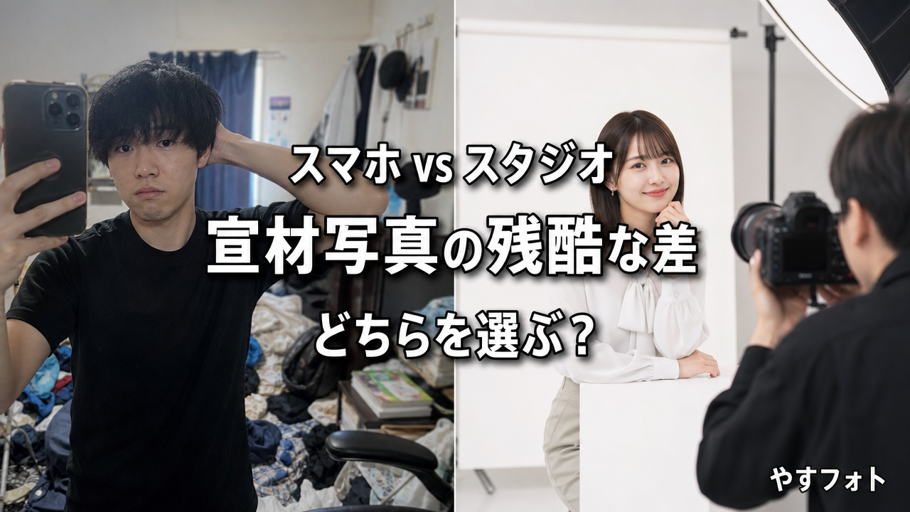 スマホ撮影でチャンスをドブに捨てるな！宣材写真はスタジオで撮るべき残酷な理由